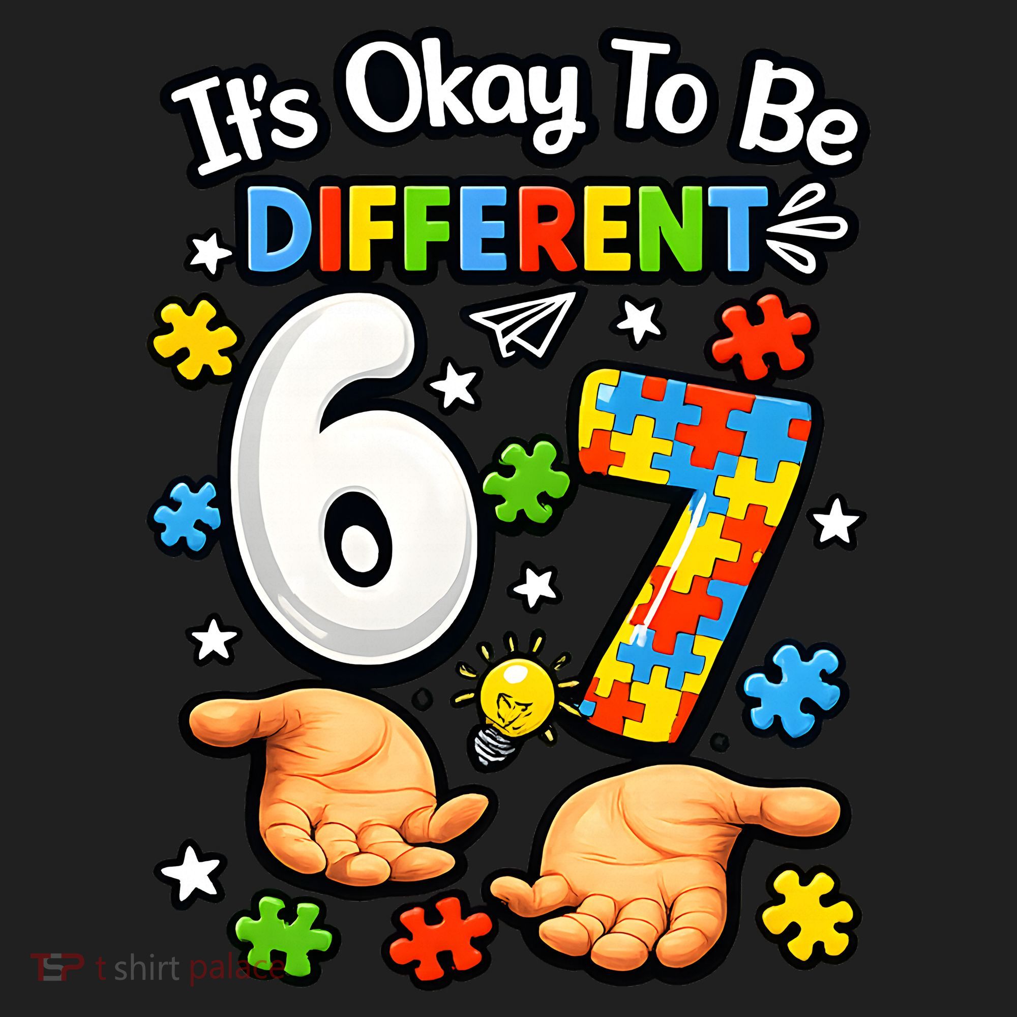 Six Seven Autism Awareness 67 Beanie