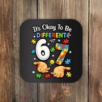 Six Seven Autism Awareness 67 Coaster thumb 0