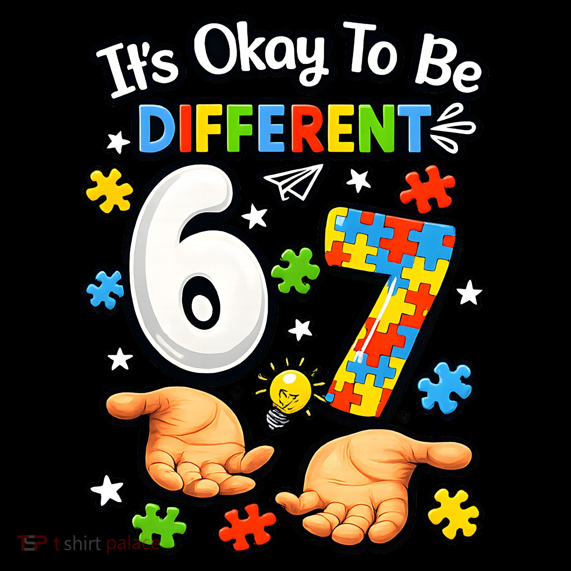 Six Seven Autism Awareness 67 Coaster