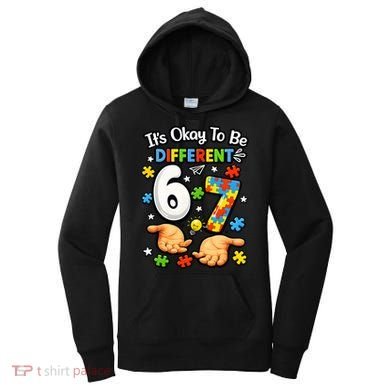 Six Seven Autism Awareness 67 Women's Hoodie
