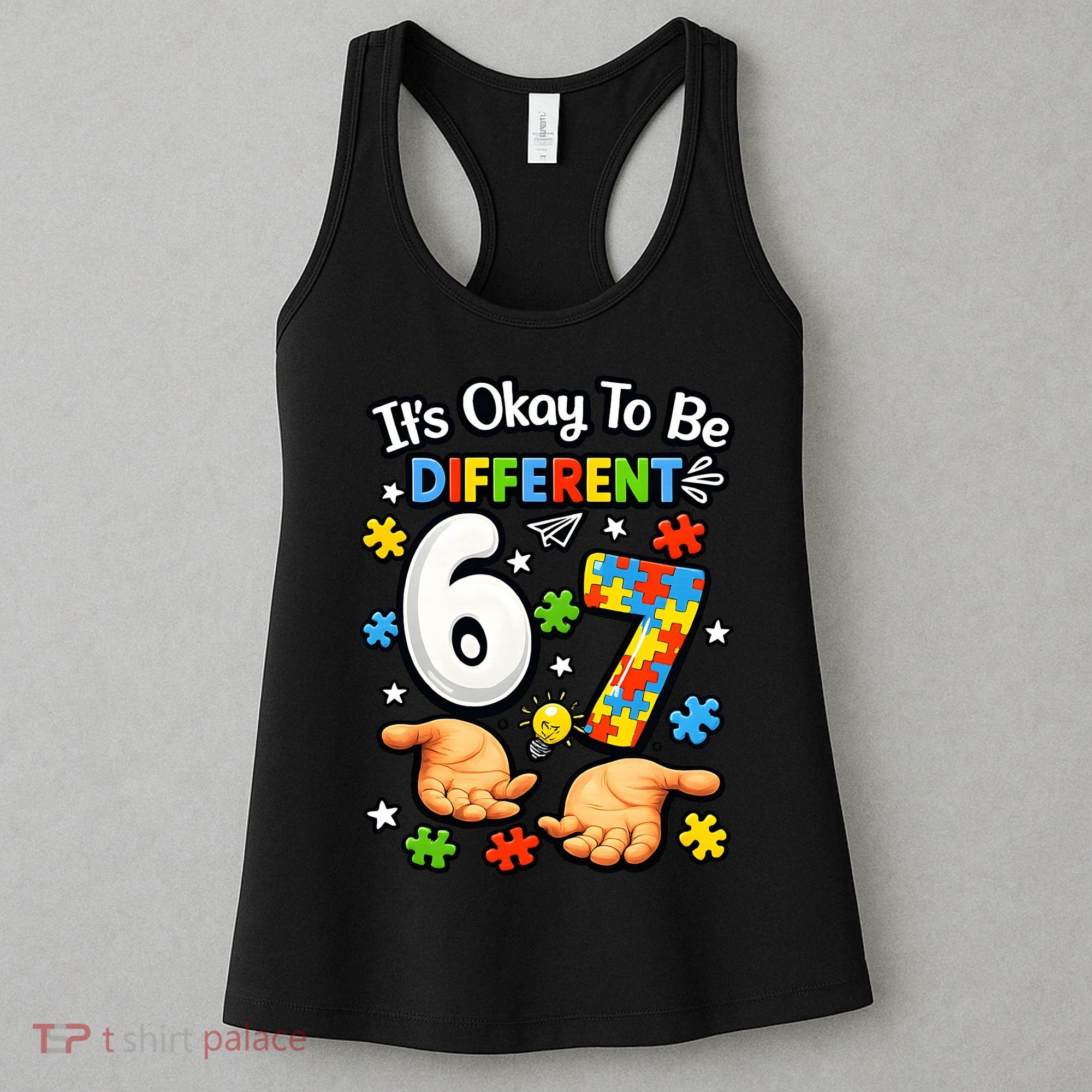Six Seven Autism Awareness 67 Women's Tank Top