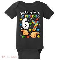 Six Seven Autism Awareness 67 Baby Bodysuit thumb 0