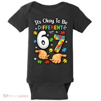 Six Seven Autism Awareness 67 Baby Bodysuit thumb 0
