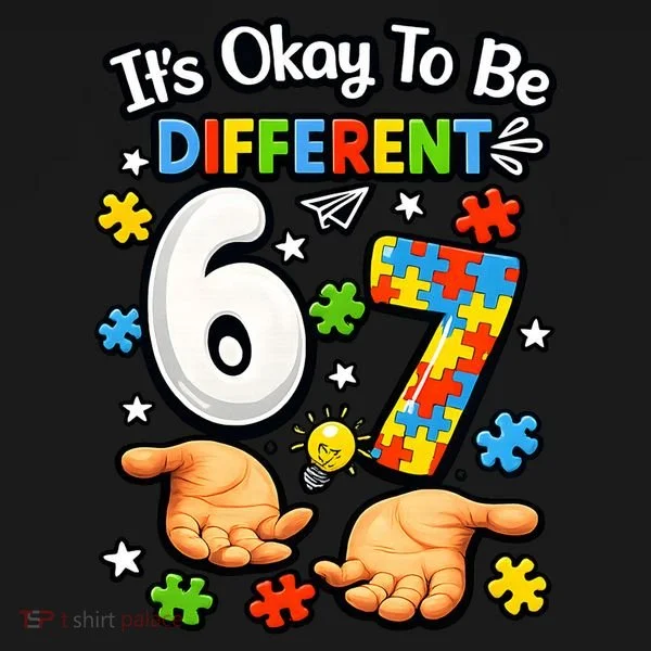 Six Seven Autism Awareness 67 Toddler Hoodie