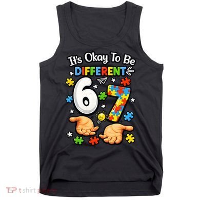 Six Seven Autism Awareness 67 Tank Top