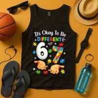 Six Seven Autism Awareness 67 Tank Top thumb 4