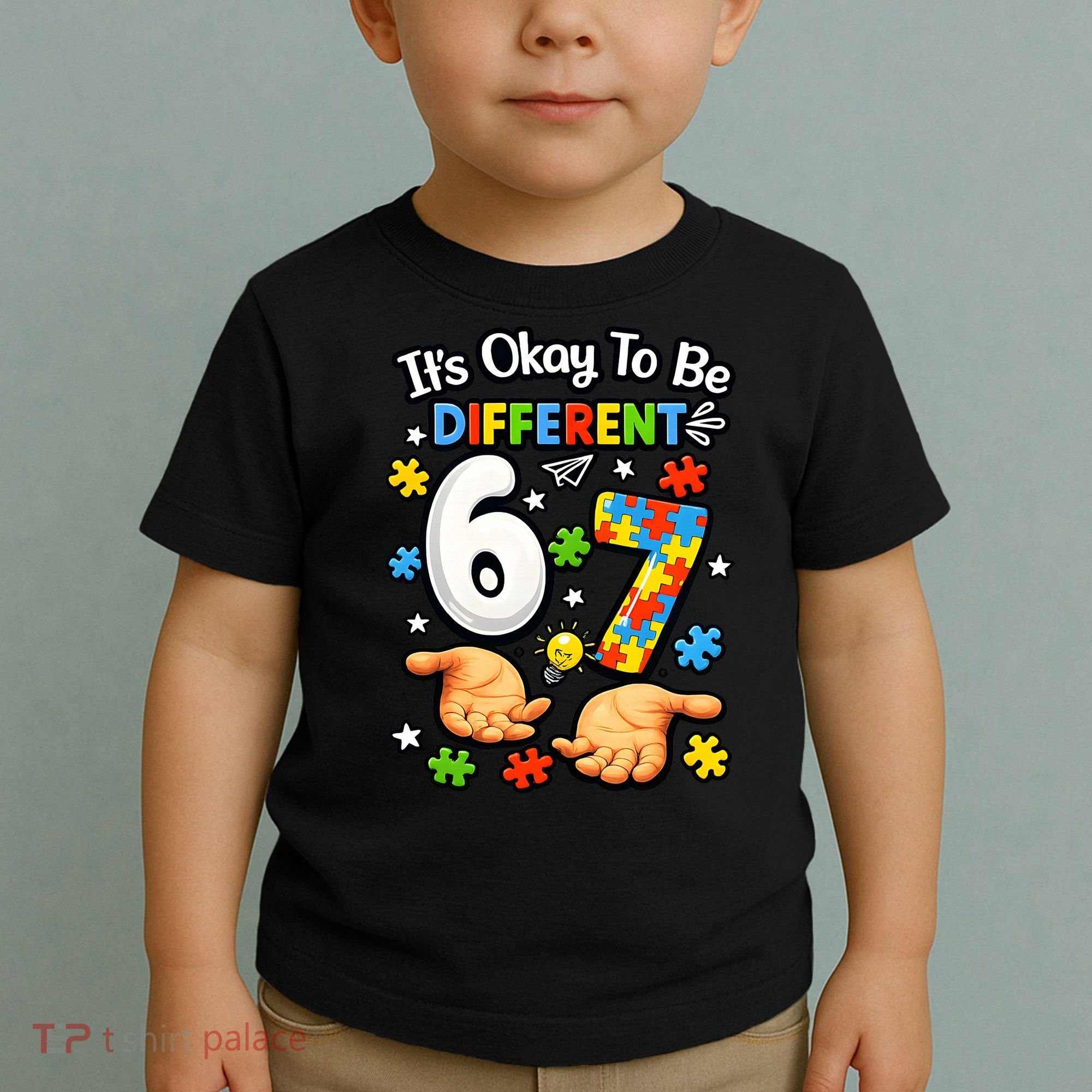 Six Seven Autism Awareness 67 Toddler T-Shirt