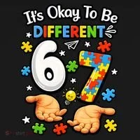 Six Seven Autism Awareness 67 Toddler T-Shirt thumb 4