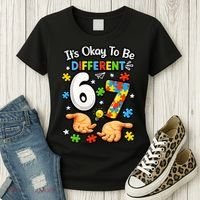 Six Seven Autism Awareness 67 Women's T-Shirt thumb 3