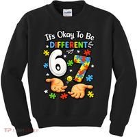 Six Seven Autism Awareness 67 Kids Sweatshirt thumb 0