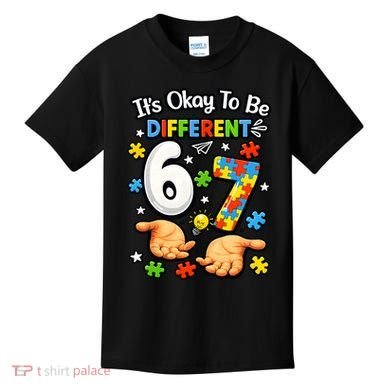 Six Seven Autism Awareness 67 Kids T-Shirt