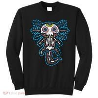 Sugar Skull Axolotl Skeleton Halloween Dia De Los Muertos  Sweatshirt thumb 0