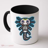 Sugar Skull Axolotl Skeleton Halloween Dia De Los Muertos  Coffee Mug thumb 0