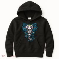 Sugar Skull Axolotl Skeleton Halloween Dia De Los Muertos  Kids Hoodie thumb 0