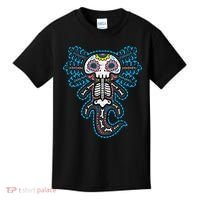 Sugar Skull Axolotl Skeleton Halloween Dia De Los Muertos  Kids T-Shirt thumb 0