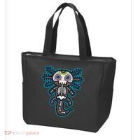 Sugar Skull Axolotl Skeleton Halloween Dia De Los Muertos  Tote Bag thumb 3