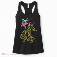Soul Sista Afro 70s Soul Music Retro Disco Black Funk Lovers Women's Tank Top thumb 0