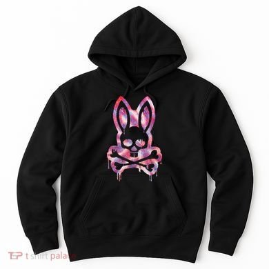 Scary Skull And Crossbones Bad Rabbit Horror Bunny Halloween Hoodie