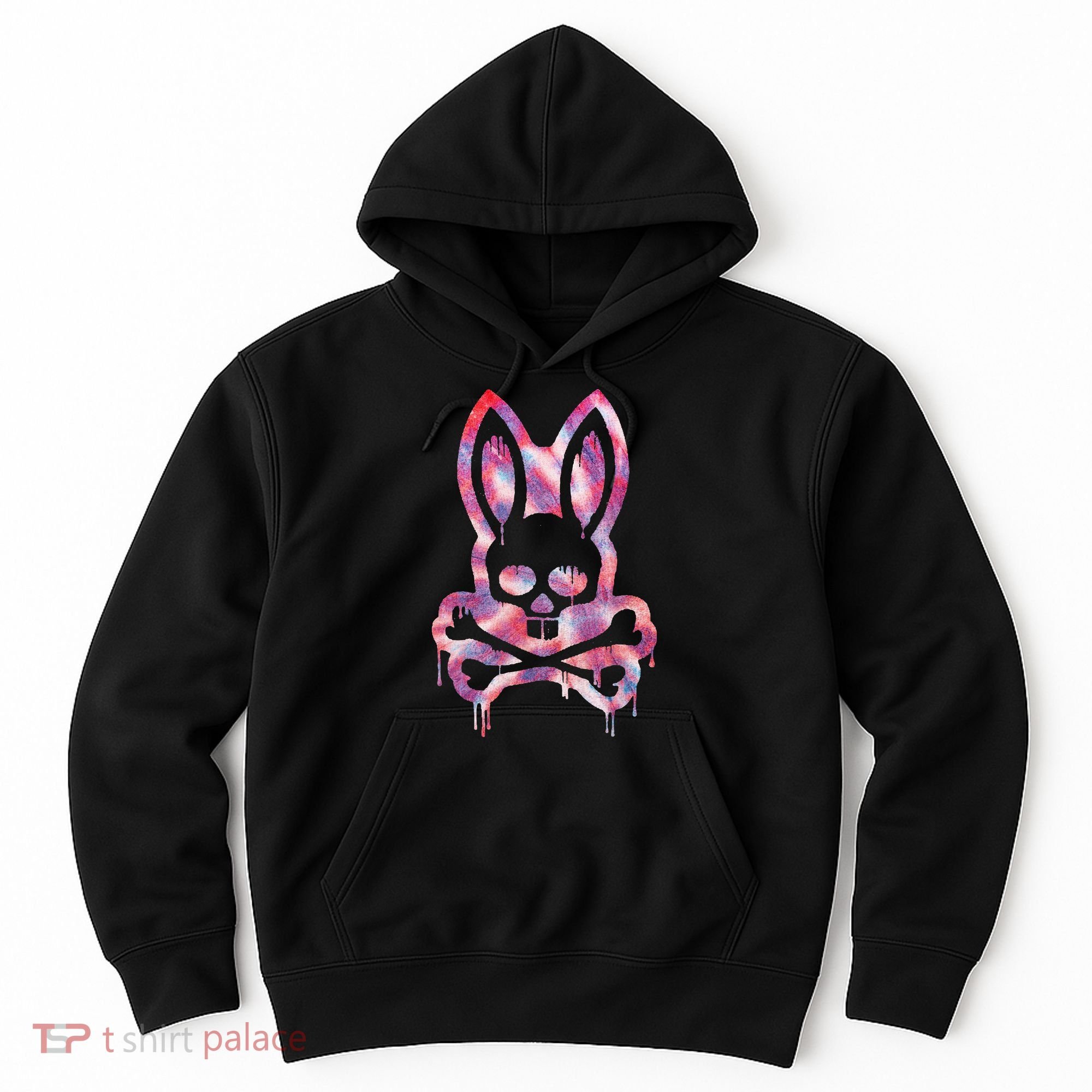 Scary Skull And Crossbones Bad Rabbit Horror Bunny Halloween Hoodie