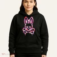 Scary Skull And Crossbones Bad Rabbit Horror Bunny Halloween Hoodie thumb 5