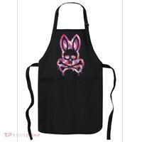 Scary Skull And Crossbones Bad Rabbit Horror Bunny Halloween Apron thumb 0