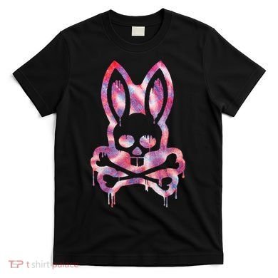 Scary Skull And Crossbones Bad Rabbit Horror Bunny Halloween T-Shirt
