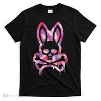 Scary Skull And Crossbones Bad Rabbit Horror Bunny Halloween T-Shirt thumb 0