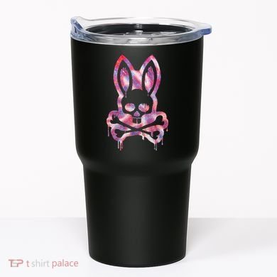Scary Skull And Crossbones Bad Rabbit Horror Bunny Halloween Tumbler