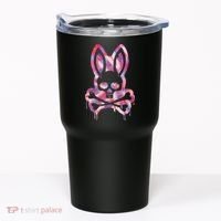 Scary Skull And Crossbones Bad Rabbit Horror Bunny Halloween Tumbler thumb 0