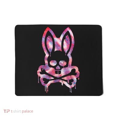 Scary Skull And Crossbones Bad Rabbit Horror Bunny Halloween Mousepad