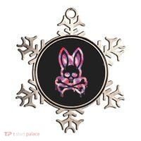 Scary Skull And Crossbones Bad Rabbit Horror Bunny Halloween Ornament thumb 0