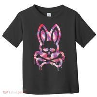 Scary Skull And Crossbones Bad Rabbit Horror Bunny Halloween Toddler T-Shirt thumb 0