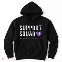Support Squad Alzheimers Awareness Heart Ribbon Hoodie thumb 0