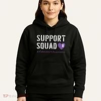 Support Squad Alzheimers Awareness Heart Ribbon Hoodie thumb 5
