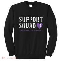 Support Squad Alzheimers Awareness Heart Ribbon Sweatshirt thumb 0