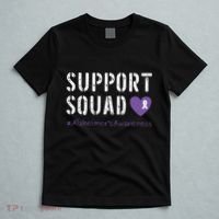 Support Squad Alzheimers Awareness Heart Ribbon T-Shirt thumb 5