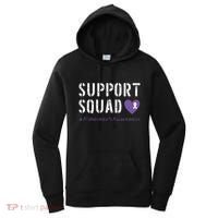 Support Squad Alzheimers Awareness Heart Ribbon Women's Hoodie thumb 0