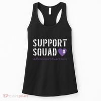 Support Squad Alzheimers Awareness Heart Ribbon Women's Tank Top thumb 0