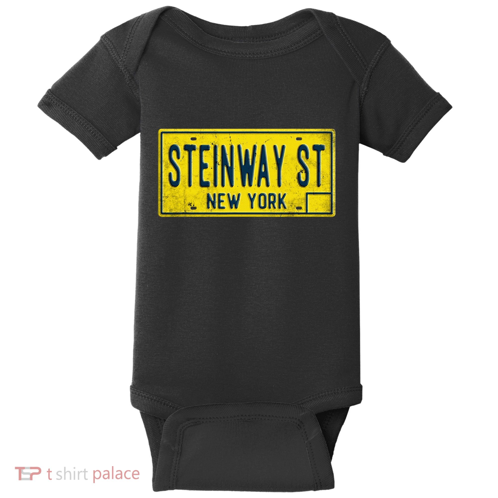 Steinway Street Astoria Queens Ny New York Home Retro Baby Bodysuit