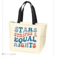 Stars Stripes And Equal Rights 4th Of July Womens Rights Tote Bag thumb 3