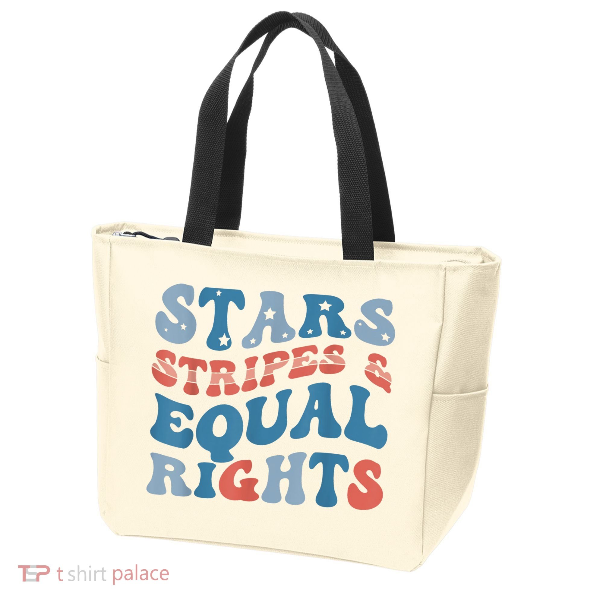 Stars Stripes And Equal Rights 4th Of July Womens Rights Tote Bag