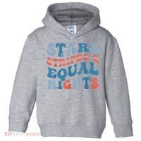 Stars Stripes And Equal Rights 4th Of July Womens Rights Toddler Hoodie thumb 0