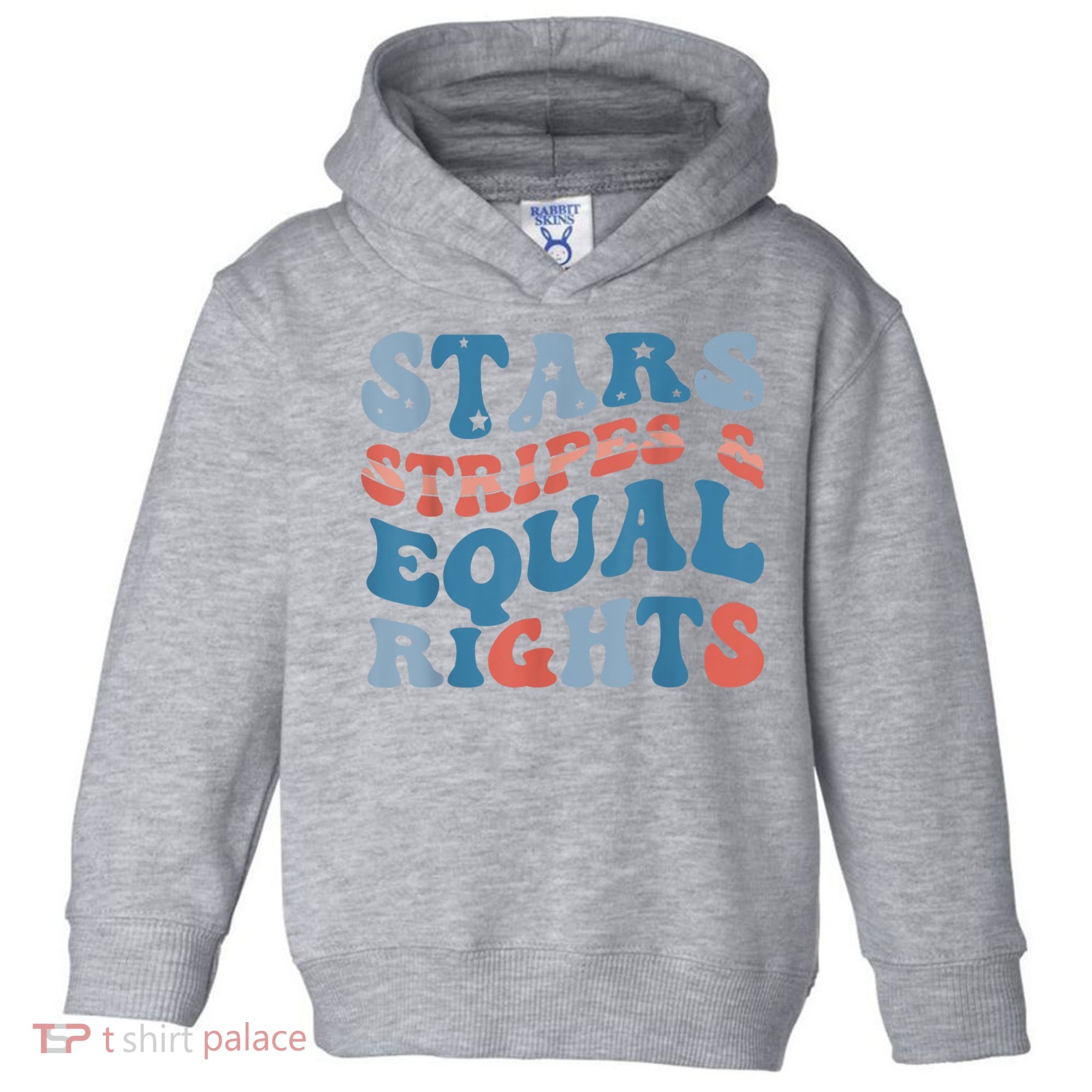 Stars Stripes And Equal Rights 4th Of July Womens Rights Toddler Hoodie