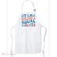 Stars Stripes And Equal Rights 4th Of July Womens Rights Apron thumb 0