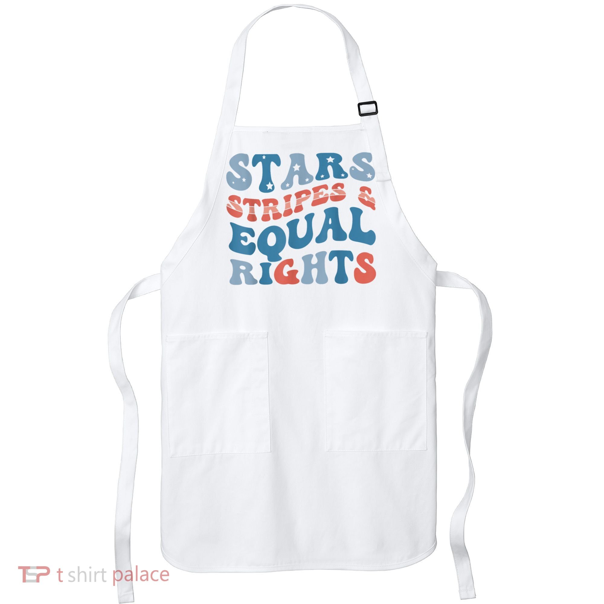 Stars Stripes And Equal Rights 4th Of July Womens Rights Apron