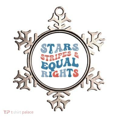 Stars Stripes And Equal Rights 4th Of July Womens Rights Ornament