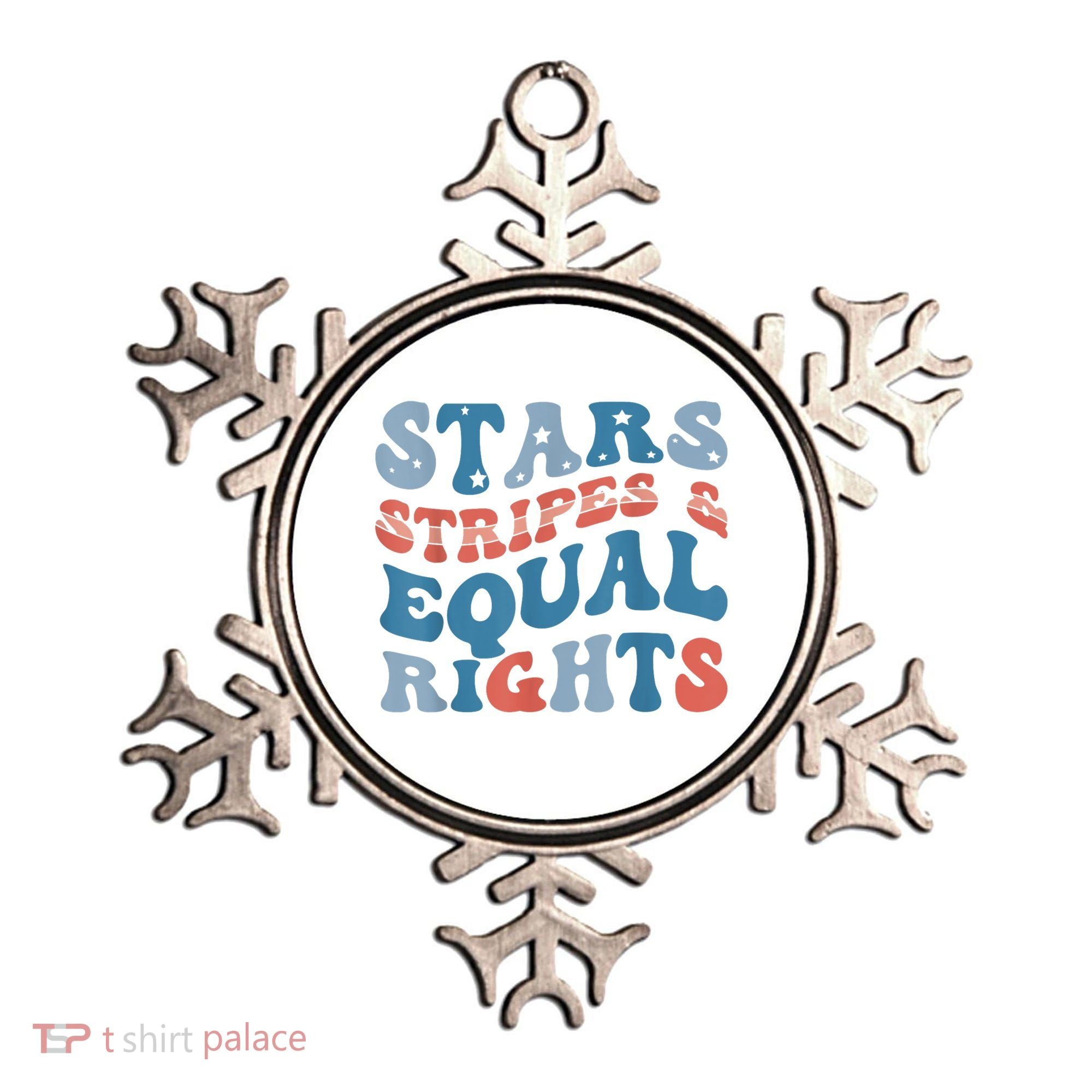 Stars Stripes And Equal Rights 4th Of July Womens Rights Ornament