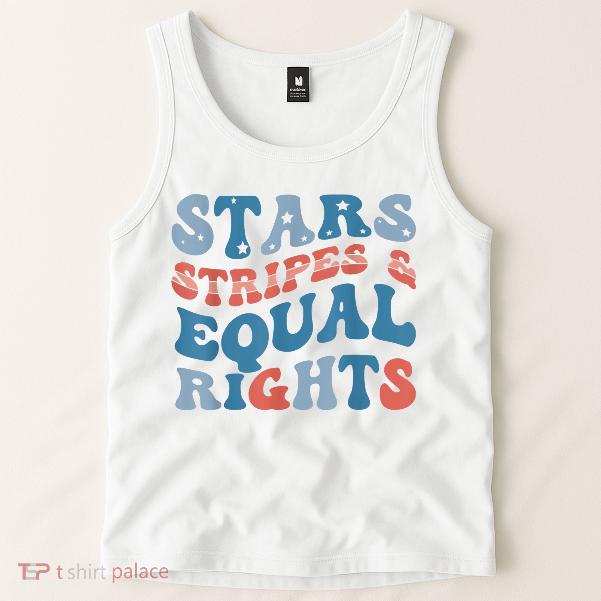 Stars Stripes And Equal Rights 4th Of July Womens Rights Tank Top