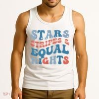 Stars Stripes And Equal Rights 4th Of July Womens Rights Tank Top thumb 3