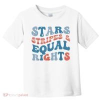 Stars Stripes And Equal Rights 4th Of July Womens Rights Toddler T-Shirt thumb 0